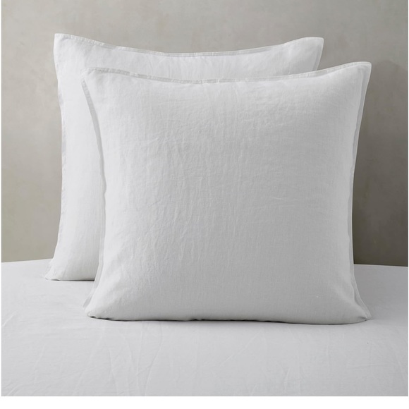 Atlinia Other - 100% French Linen Pillow Sham by Atlinia. Size 26”x26”. Pure white. New!